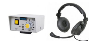 Granite Sound Double muff comms headset and GS-CBP1 beltpack